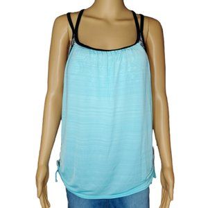 Zeroxposur NWT 2fer Blouson Swimsuit Top 0X 14W